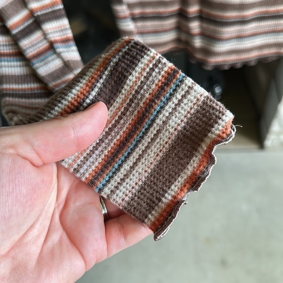 SO mock neck long sleeve rubbed top multicolor size medium - Picture 4 of 7